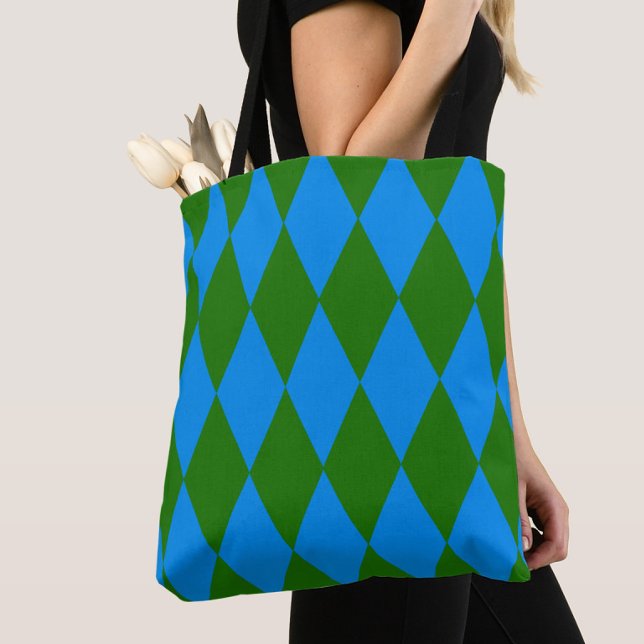 Blaue grüne Harlekin-Karuomuster  (Von Creator hochgeladen)