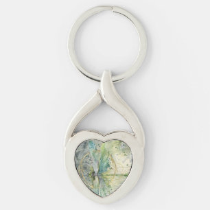 Blaue Grüne Libelle Schlüsselanhänger