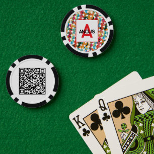 Blaue Grüne Orange Grunge-Kreis-Abstrakt Modern Pokerchips