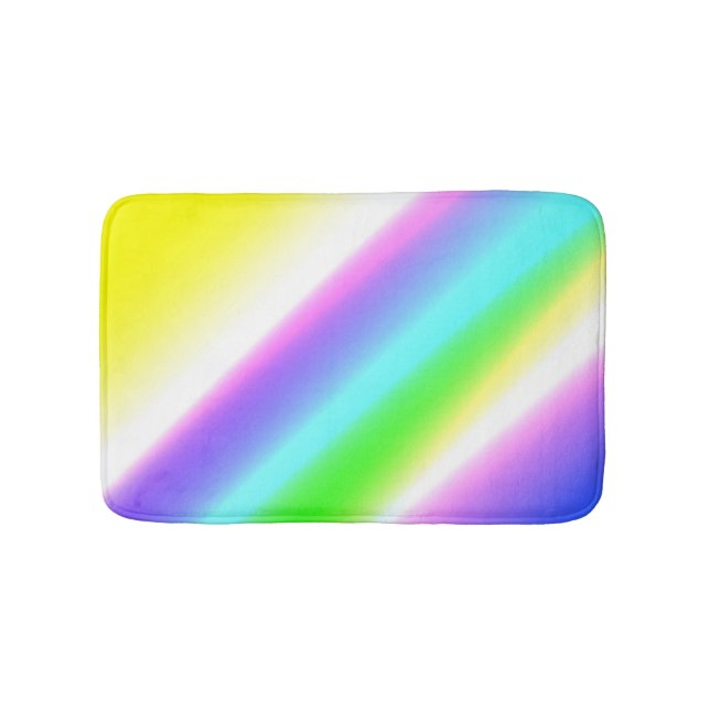 Blaue grüne Regenbogenfarben abstrakte Textur Badematte (Vorderseite)