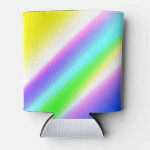 Blaue grüne Regenbogenfarben abstrakte Textur Dosenkühler