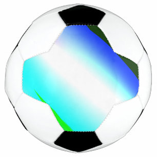 Blaue grüne Regenbogenfarben abstrakte Textur Fußball