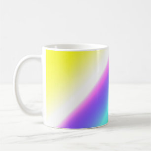 Blaue grüne Regenbogenfarben abstrakte Textur Kaffeetasse