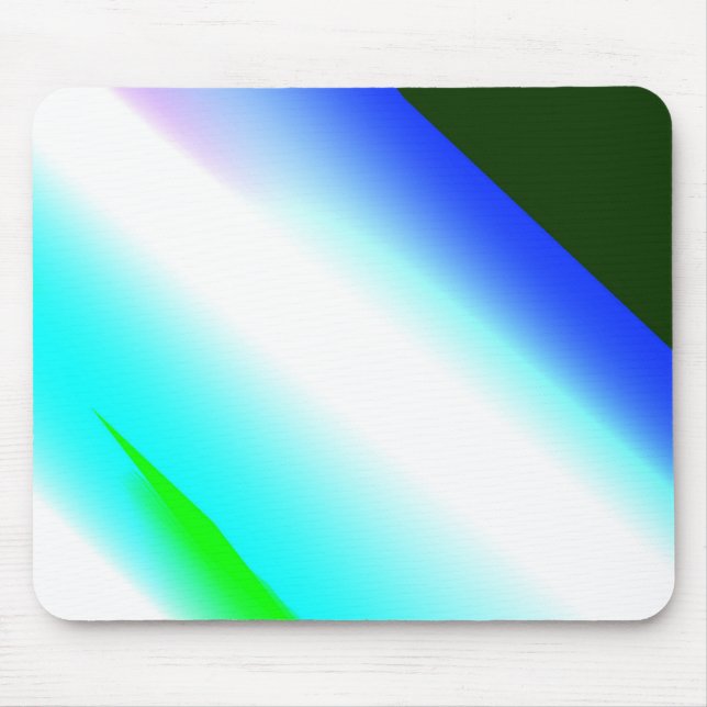 Blaue grüne Regenbogenfarben abstrakte Textur Mousepad (Vorne)