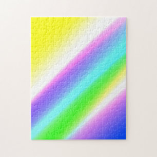 Blaue grüne Regenbogenfarben abstrakte Textur Puzzle