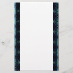 Blaue grüne Regenbogensteine , Artdeco-Muster Briefpapier