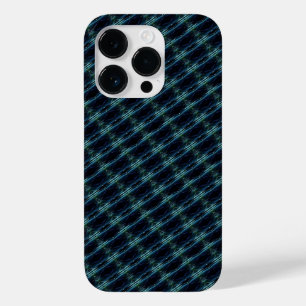 Blaue grüne Regenbogensteine , Artdeco-Muster Case-Mate iPhone 14 Pro Hülle