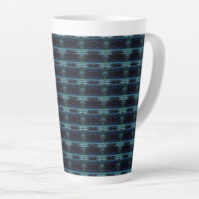Blaue grüne Regenbogensteine , Artdeco-Muster Milchtasse (Rechte Ecke)