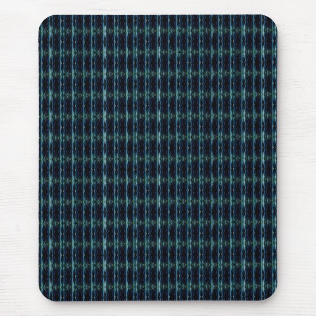 Blaue grüne Regenbogensteine , Artdeco-Muster Mousepad (Vorne)