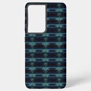 Blaue grüne Regenbogensteine , Artdeco-Muster Samsung Galaxy Hülle