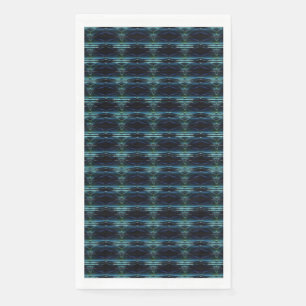 Blaue grüne Regenbogensteine , Artdeco-Muster Serviette