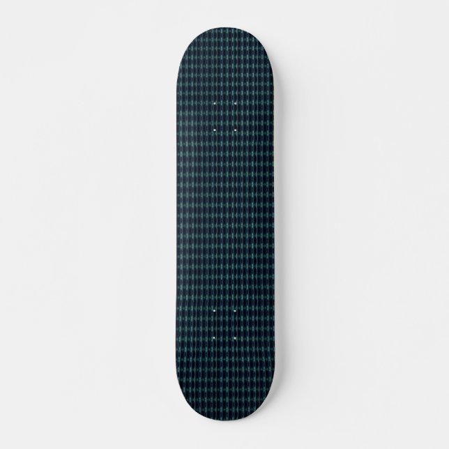 Blaue grüne Regenbogensteine , Artdeco-Muster Skateboard (Vorne)
