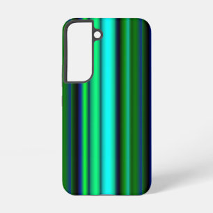 Blaue grüne Regenbogenstreifen Samsung Galaxy Hülle