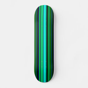 Blaue grüne Regenbogenstreifen Skateboard