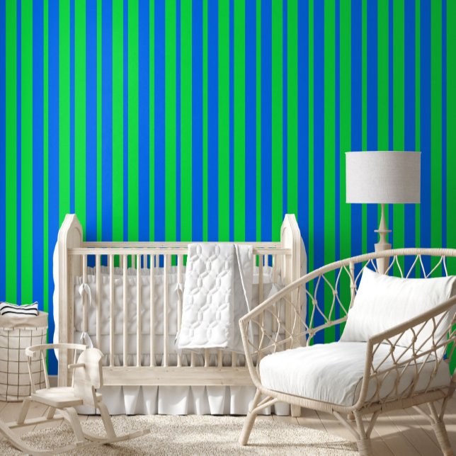 Blaue grüne stilvolle Streifenmuster-Design  Tapete (Von Creator hochgeladen)