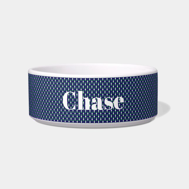 Blaue grüne Umlaufbahn Napf (Vorderseite)