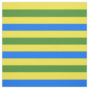 Blaue grüne und gelbe Streifen Design Stoff