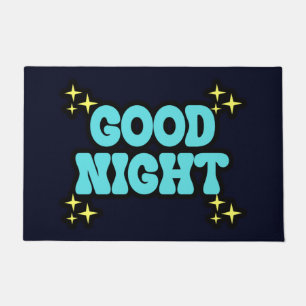 BLAUE GUTE NACHT FUßMATTE