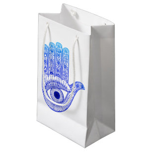 Blaue Hamsa Hand-/Blicks-Verteidigung/Hand von Kleine Geschenktüte
