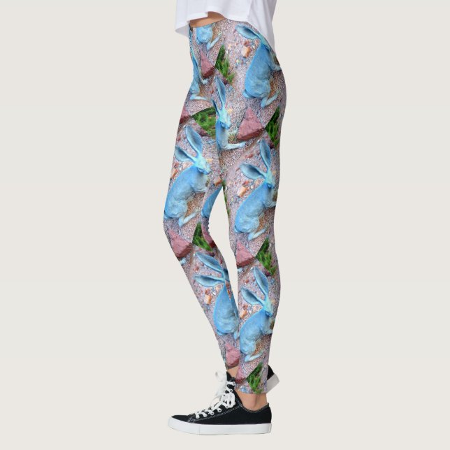 blaue Hasehäschen Leggings (Links)