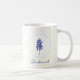 Blaue Haube, Texas-Wildblume, Blau, Violette Frühl Kaffeetasse