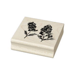 Blaue Hauben Blumen Wildblumen Lupine Texas Gummistempel