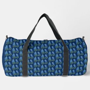 Blaue Hauben Texas Blaue Blumen Aquarell Duffle Bag
