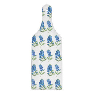 Blaue Hauben Texas Blaue Blumen Aquarell Schneidebrett