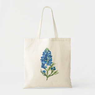 Blaue Hauben Texas Blaue Blumen vintage Aquarell Tragetasche