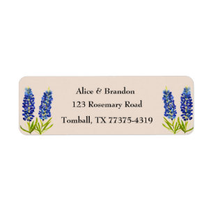 Blaue Hauben Texas State Flower Lupine Aquarell 