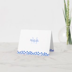 Blaue Haustier-Pfotenabdrücke Benutzerdefiniertes