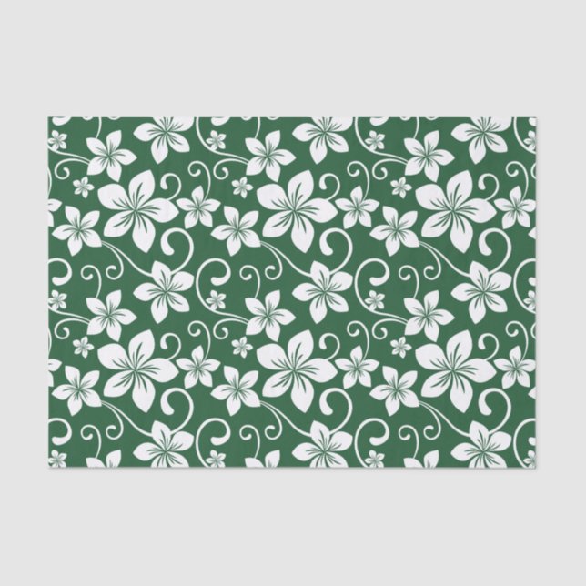 BLAUE HAWAII (GRÜNE WÄLDER) SEIDENPAPIER (Vorderseite)