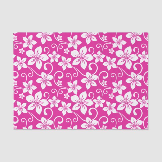 BLAUE HAWAII (HOT PINK) SEIDENPAPIER (Vorderseite)