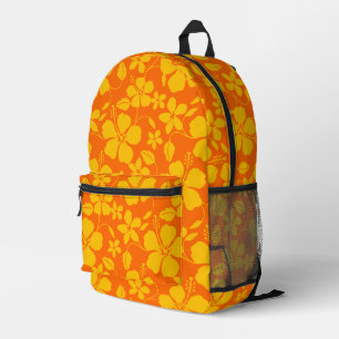 BLAUE HAWAII-MUSTER IN ORANGE MIX BEDRUCKTER RUCKSACK