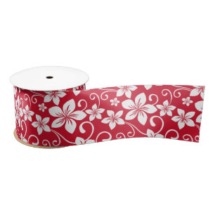 BLAUE HAWAII (RED) SATIN RIBBON SATINBAND