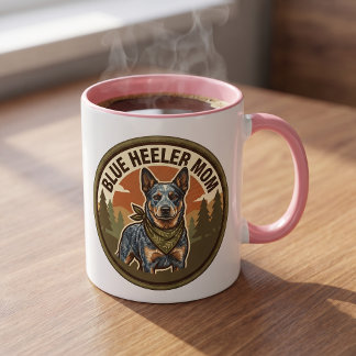Blaue Heeler-Mutter-Kaffeetasse | Geschenk für die Tasse