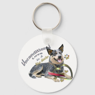 Blaue Heeler unbedingte Liebe Schlüsselanhänger