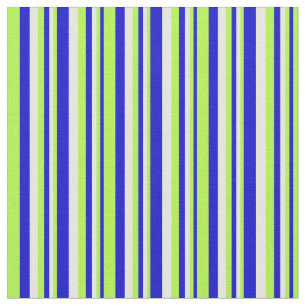 Blaue, hellgrüne und weiße farbige Linien Stoff