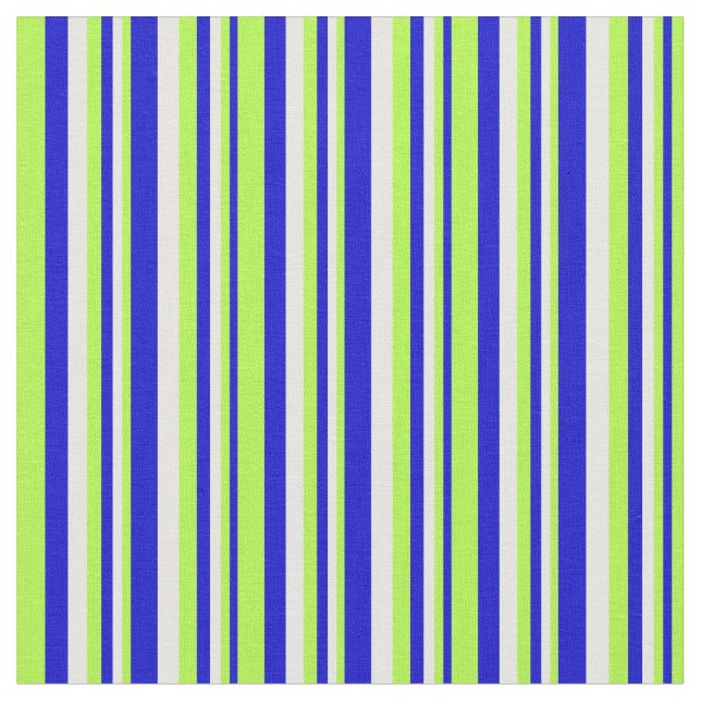 Blaue, hellgrüne und weiße farbige Linien Stoff (Nahaufnahme)