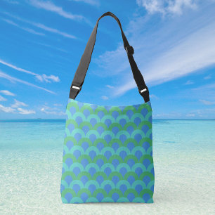 Blaue Henkel Crossbody-Tasche Tragetaschen Mit Langen Trägern