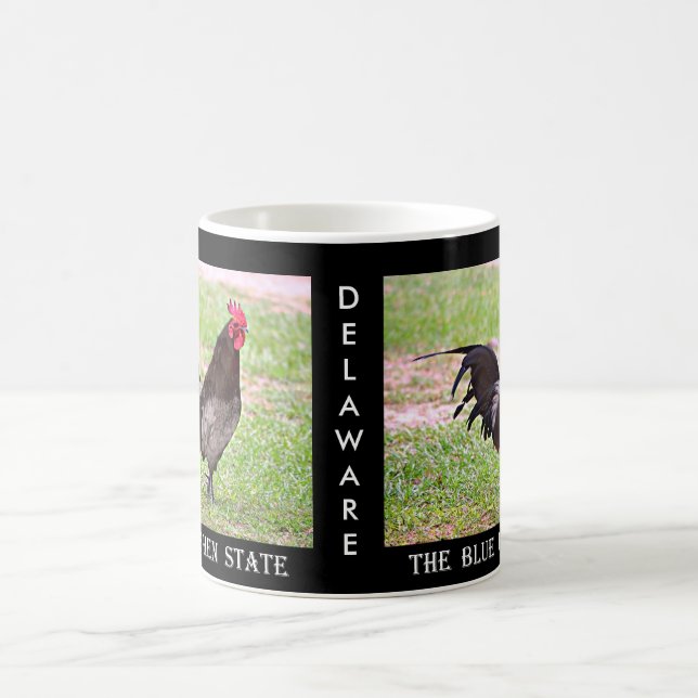 Blaue Henne Delawares (Hahn) Kaffeetasse (Mittel)