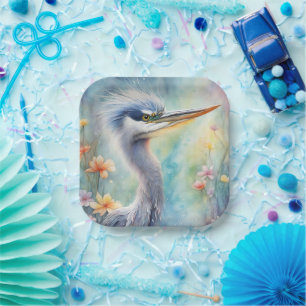 Blaue Herde (Rainbow Birds) 1 Pappteller