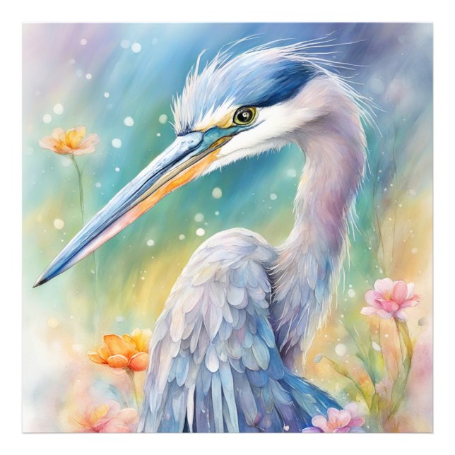 Blaue Herde von Rainbow Birds 2 Fotodruck (Vorne)