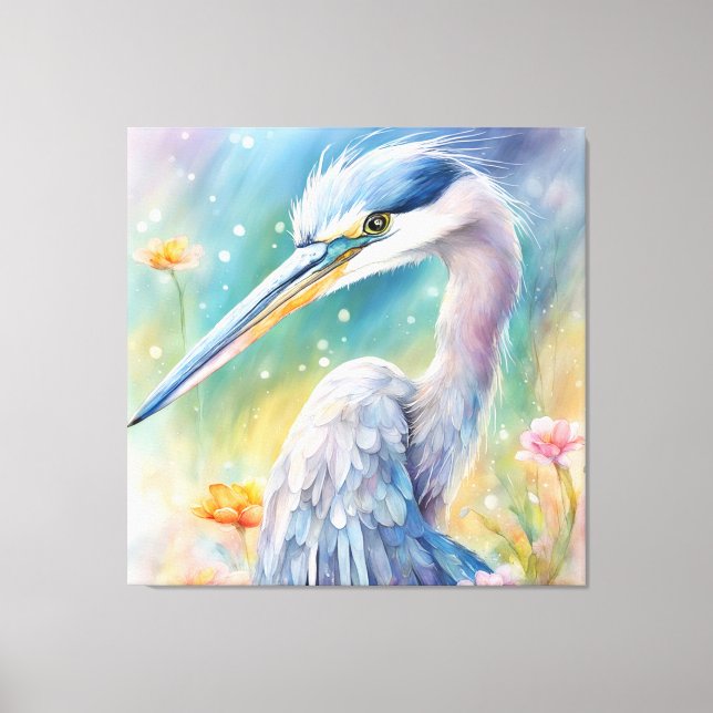 Blaue Herde von Rainbow Birds 2 Leinwanddruck (Vorderseite)
