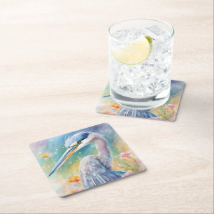 Blaue Herde von Rainbow Birds 2 Rechteckiger Pappuntersetzer
