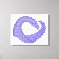 Blaue Herz-Drache auf Weiß
