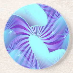 Blaue Herz-Muster-Untersetzer Getränkeuntersetzer