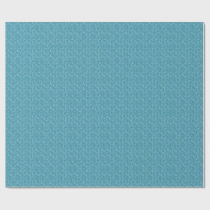 Blaue Hibiskus-Aloha-Druck Hawaiianische Blumen Geschenkpapier