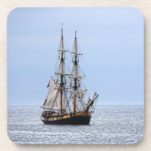 Blaue Himmel auf dem Wasserboot Getränkeuntersetzer