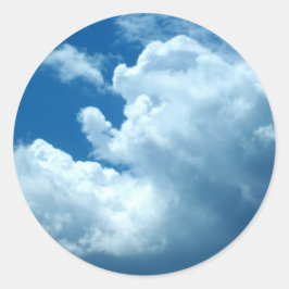 'Blaue Himmel' dunkle blaue Aufkleber